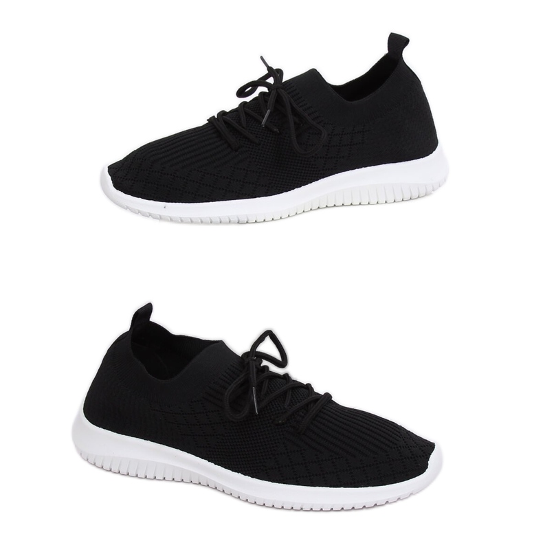 Black sports shoes 7753-Y Black