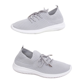 Gray sports shoes 7759-Y Gray grey