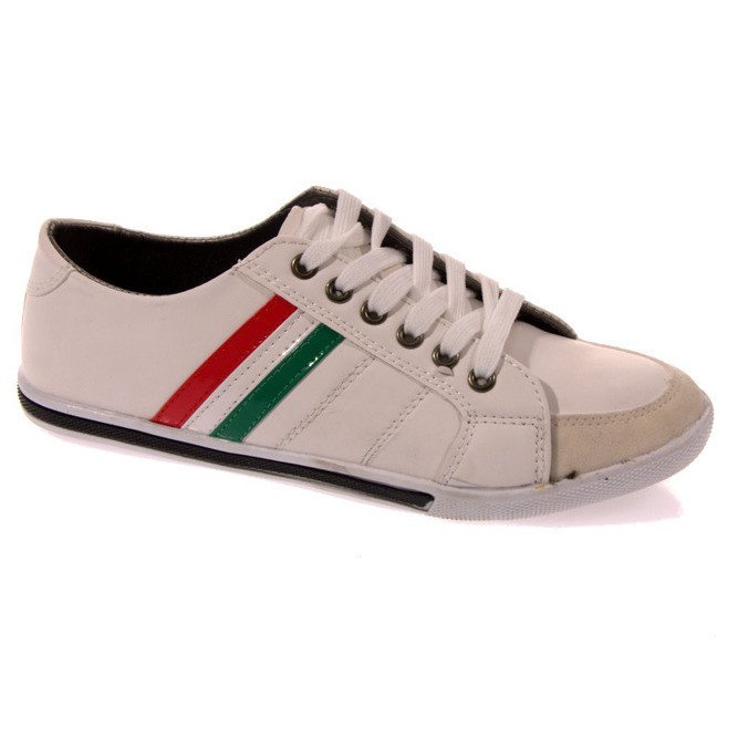 Sneakers With The Italian Flag 807 White black