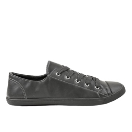 Gray sneakers with a bow 3057-3 grey Gray sneakers with a bow 3057-3 grey