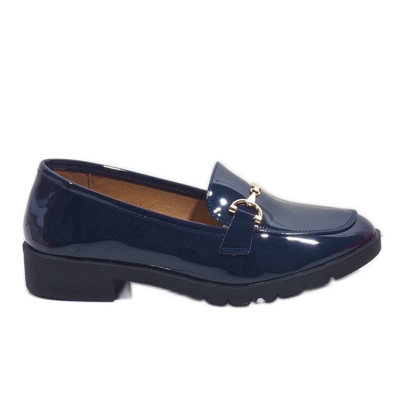 Women's navy blue moccasins A9002 Women's navy blue moccasins A9002