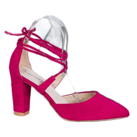 Goodin Tied Pumps pink