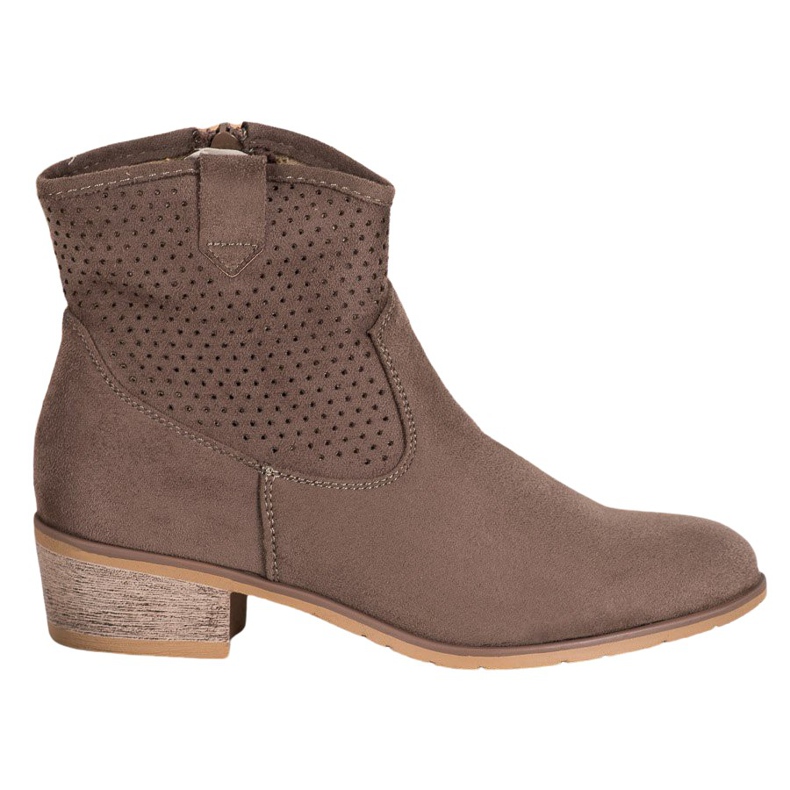 Filippo Openwork cowboy boots brown