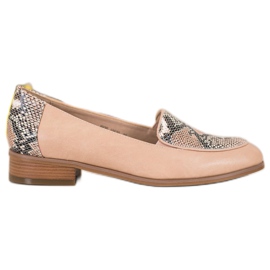 Snake Print VINCEZA loafers brown Snake Print VINCEZA loafers brown