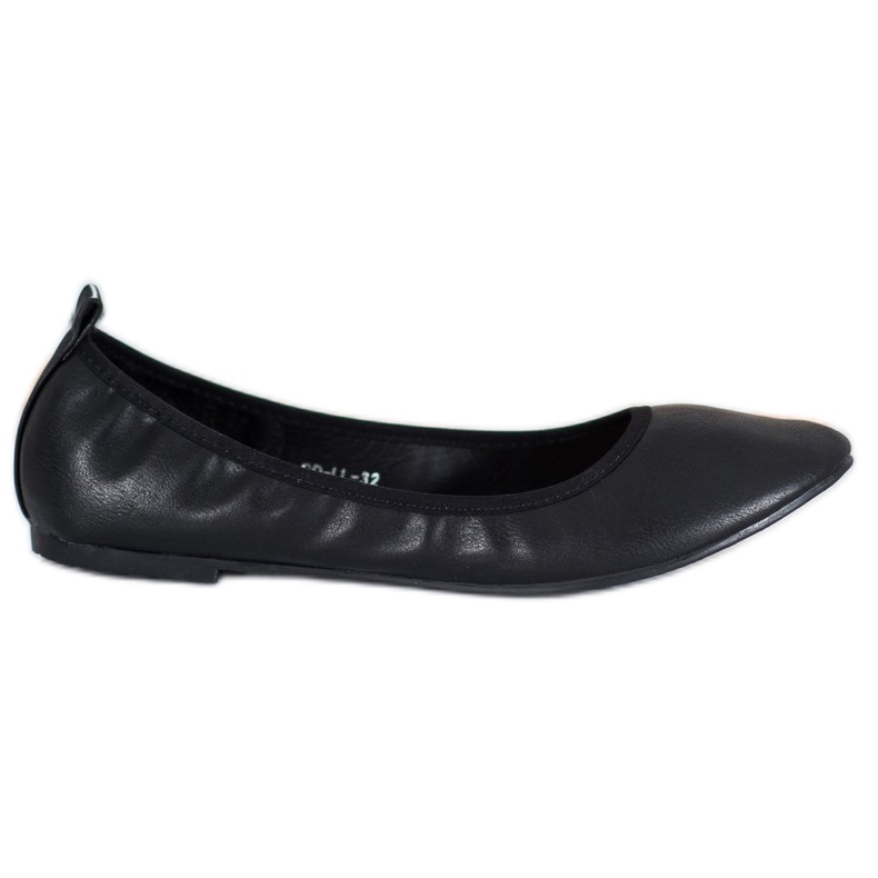 Goodin Black Ballerinas With Eco Leather