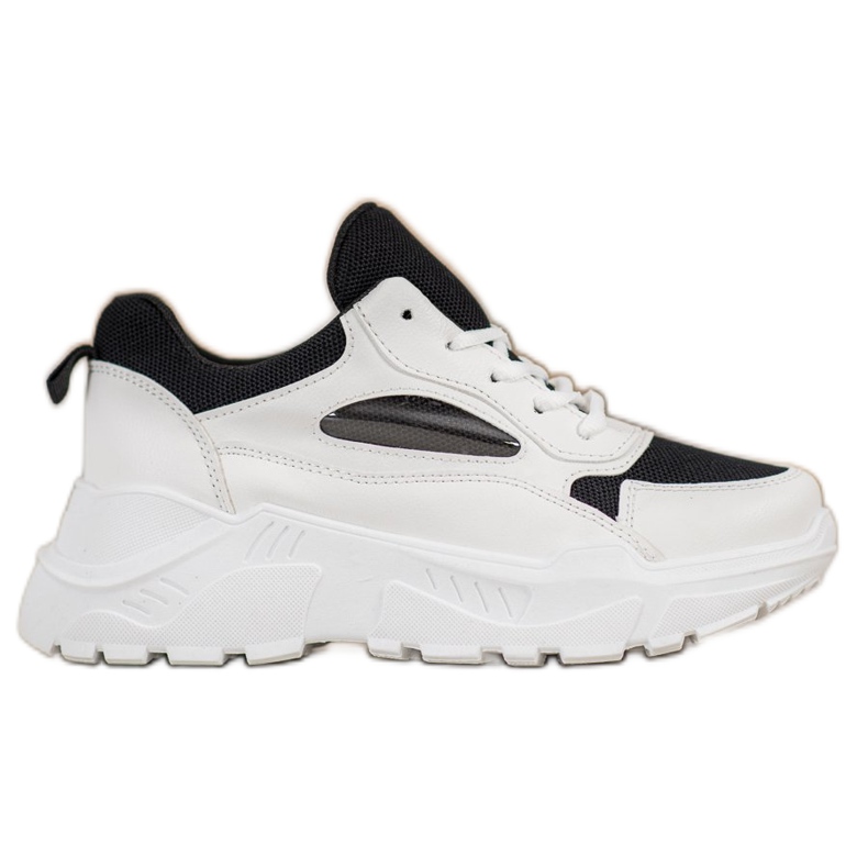 SHELOVET Comfortable Sneakers white black