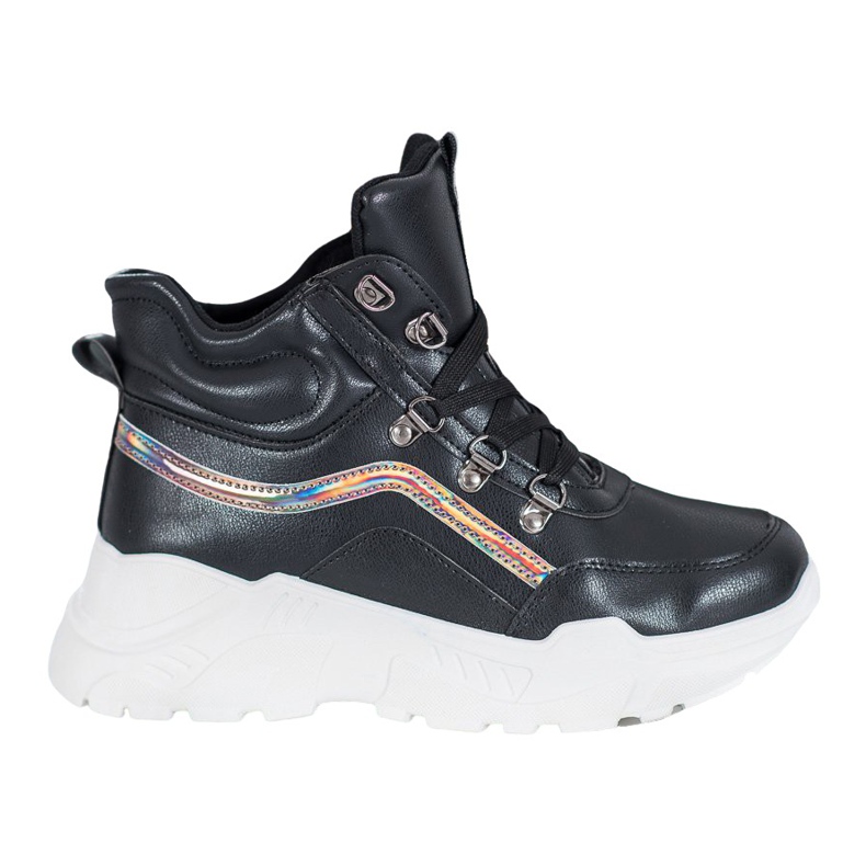 Ideal Shoes Fashion boots black Ideal Shoes Fashion boots black