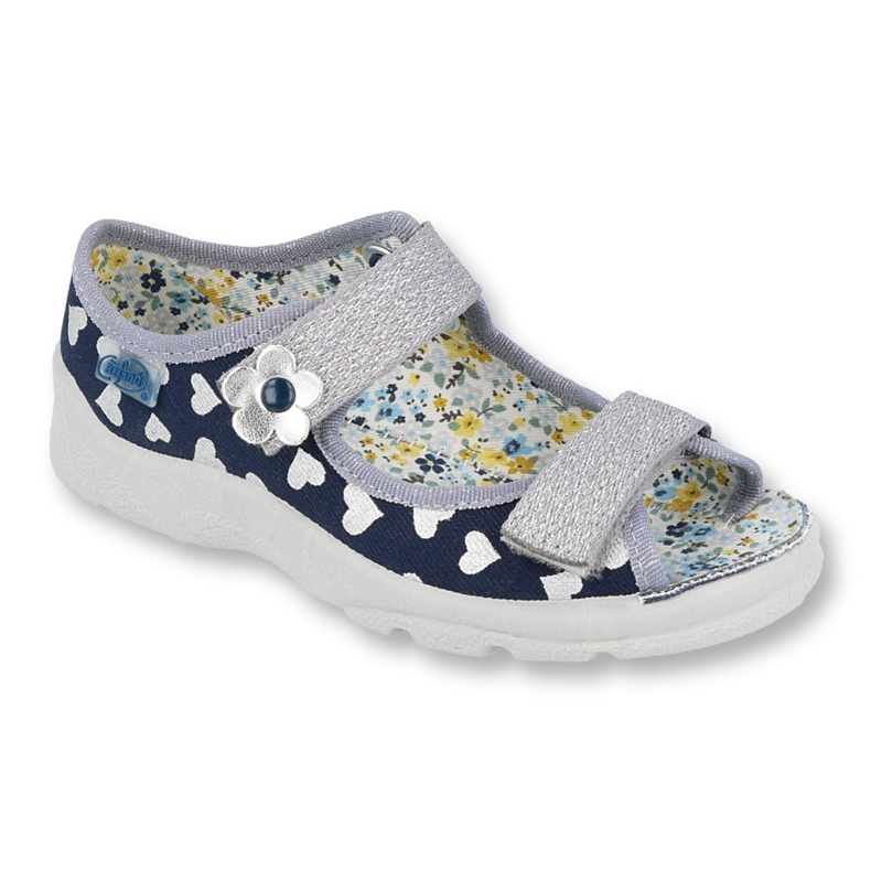 Befado children's shoes 969Y148 navy blue grey