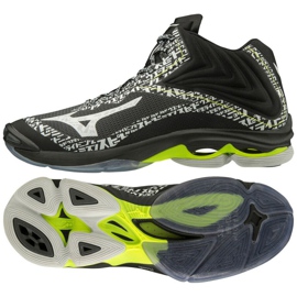 Mizuno Wave Lightning Z6 Mid M V1GA200698 volleyball shoes black black