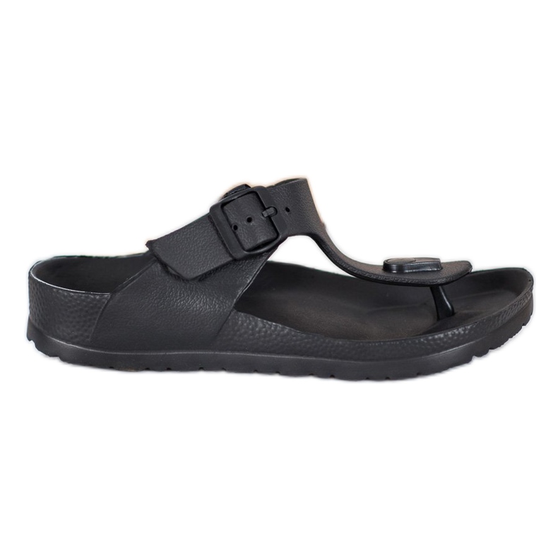 SHELOVET Black Flip Flops