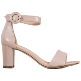 Evento Classic high-heeled sandals beige