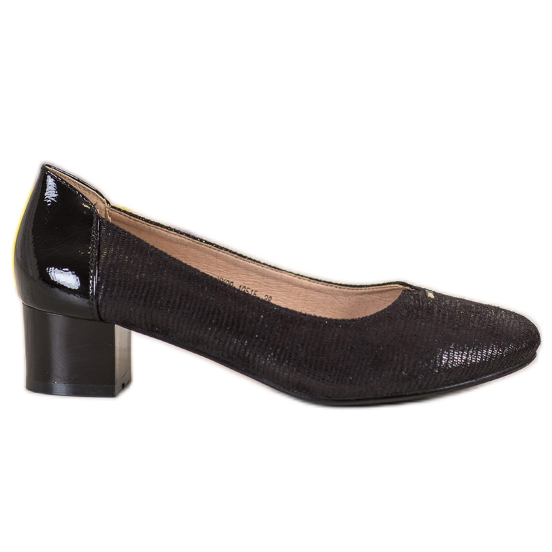 VINCEZA textile pumps black