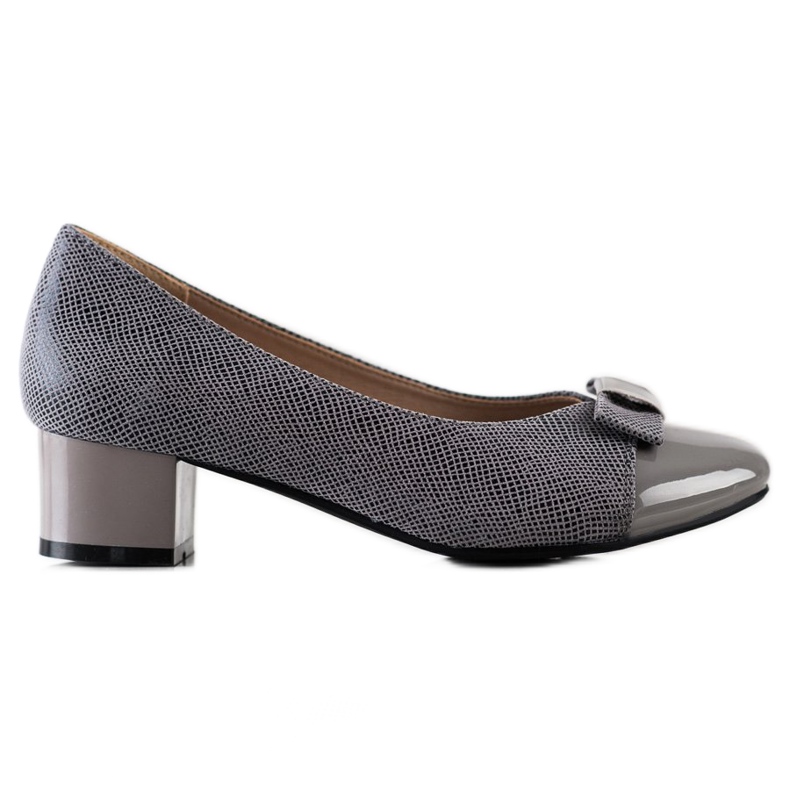 Pumps With A VINCEZA Bow grey