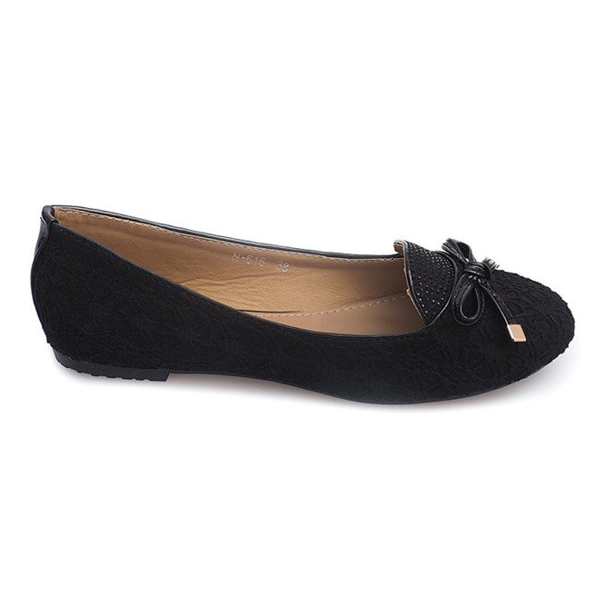 Lace Ballerinas 616 Black