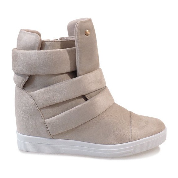 Beige wedge sneakers H6508-8 Beige wedge sneakers H6508-8