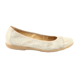 Caprice Ballerinas a'la lace comfortable leather 22152 beige