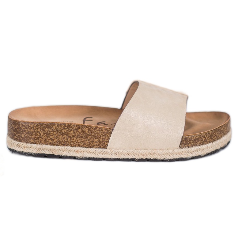 Goodin Fashionable Golden Slippers
