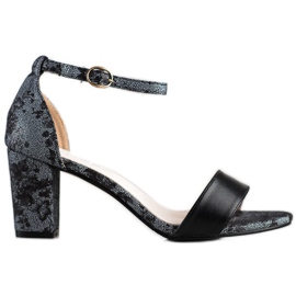 Goodin Stylish Sandals With Lace black