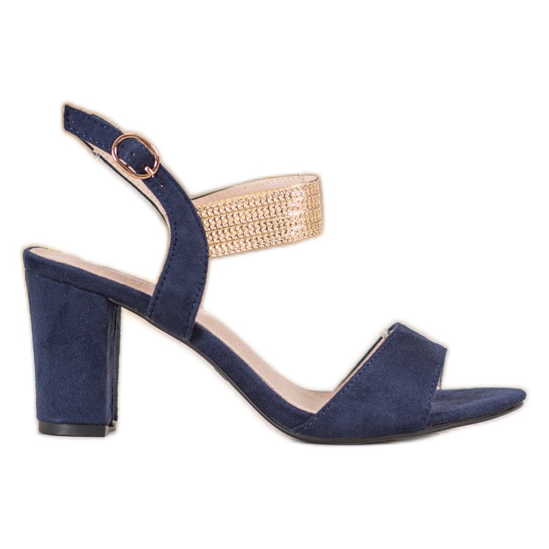 Filippo Sandals With A Gold Belt blue yellow Filippo Sandals With A Gold Belt blue yellow