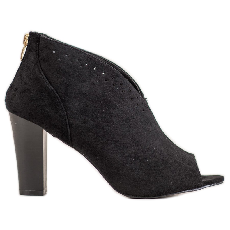 Open Toe VINCEZA boots black