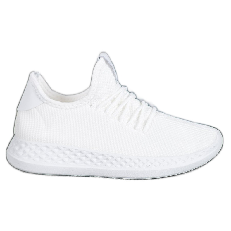 SHELOVET Sports Shoes With Mesh white yellow