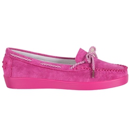 Filippo Classic Leather Loafers pink