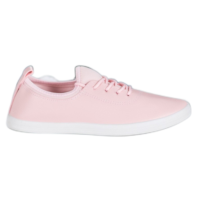 SHELOVET Light Sneakers With Eco Leather pink