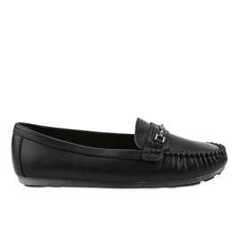 Black eco-leather ballerina loafers FM3102A Black eco-leather ballerina loafers FM3102A