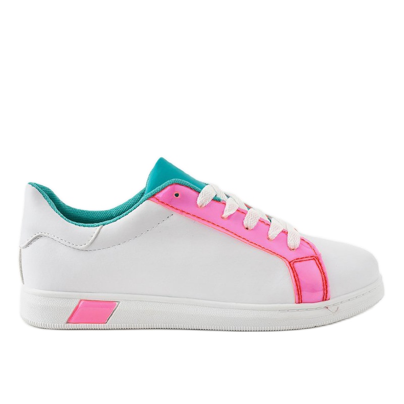 White sneakers W-3116 pink