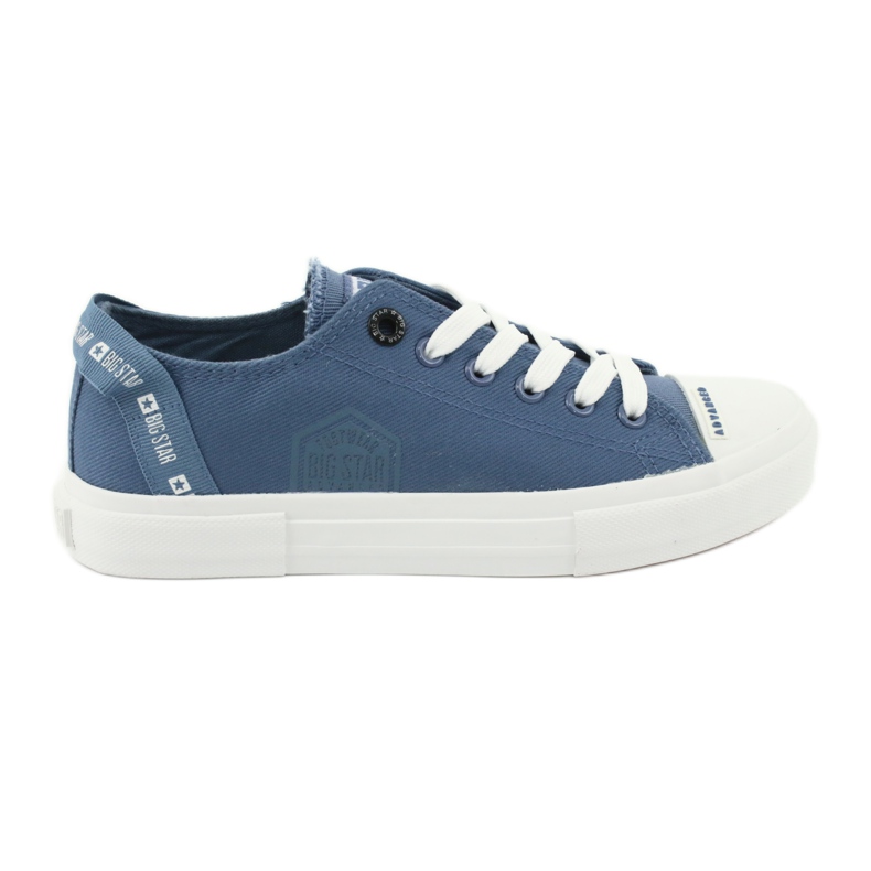 Big Star Lace-up denim sneakers FF274211 blue Big Star Lace-up denim sneakers FF274211 blue