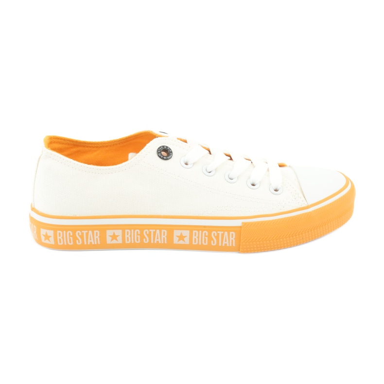 Big Star FF274234 yellow sole sneakers, white