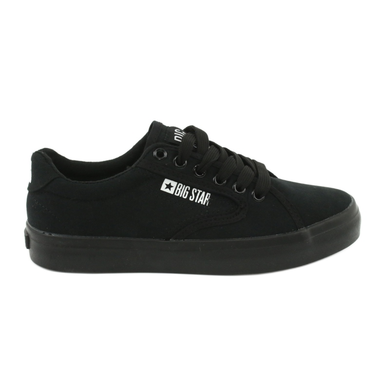 Big star ff274a175 classic tied black sneakers