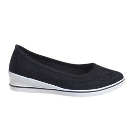 Black sneakers on the wedge heel 1145-Y Black sneakers on the wedge heel 1145-Y