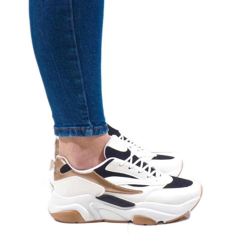 White sports sneakers SX001-90 black White sports sneakers SX001-90 black