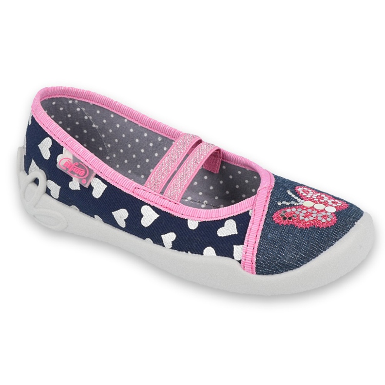 Befado children's shoes 116X268 navy blue pink Befado children's shoes 116X268 navy blue pink