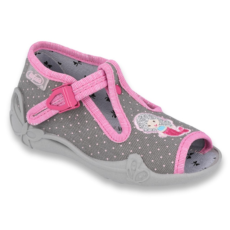 Befado children's shoes 213P114 pink grey