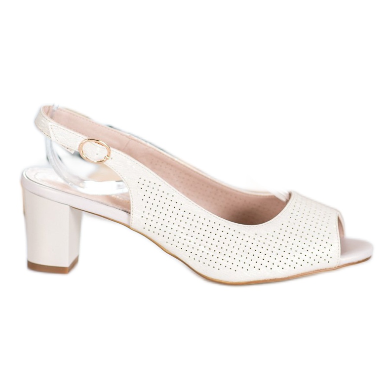 Sergio Leone Openwork Sandals On A Bar yellow