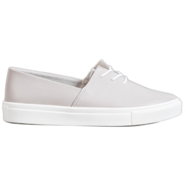Filippo Stylish Leather Sneakers grey Filippo Stylish Leather Sneakers grey