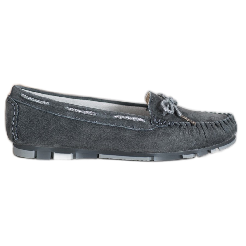 Filippo Light Leather Loafers grey