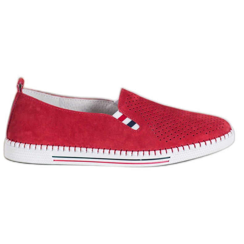 Filippo Red Leather Sneakers