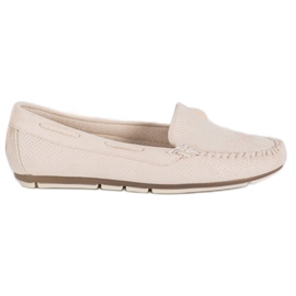 Clowse Beige Loafers With Suede