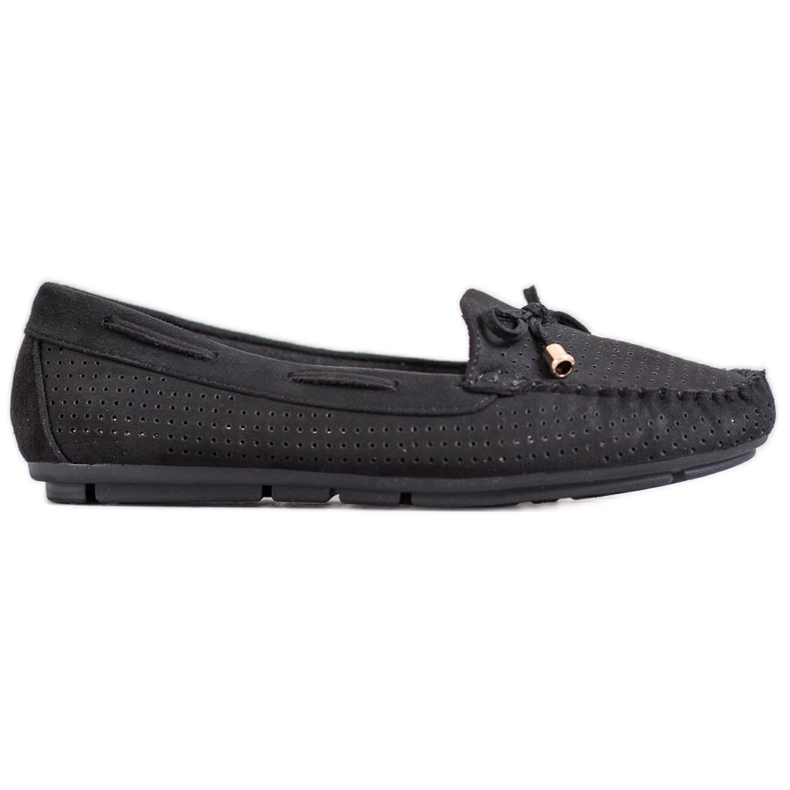 Clowse Black Loafers With A Bow