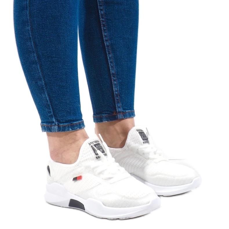 White women's sports shoes SH801-9-D White women's sports shoes SH801-9-D