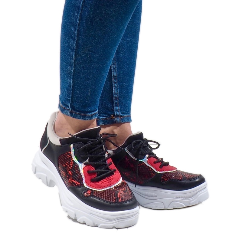 Black fashionable sports sneakers R-462 multicolored Black fashionable sports sneakers R-462 multicolored