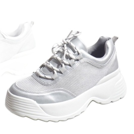 Gray sports sneakers 7923-PS grey