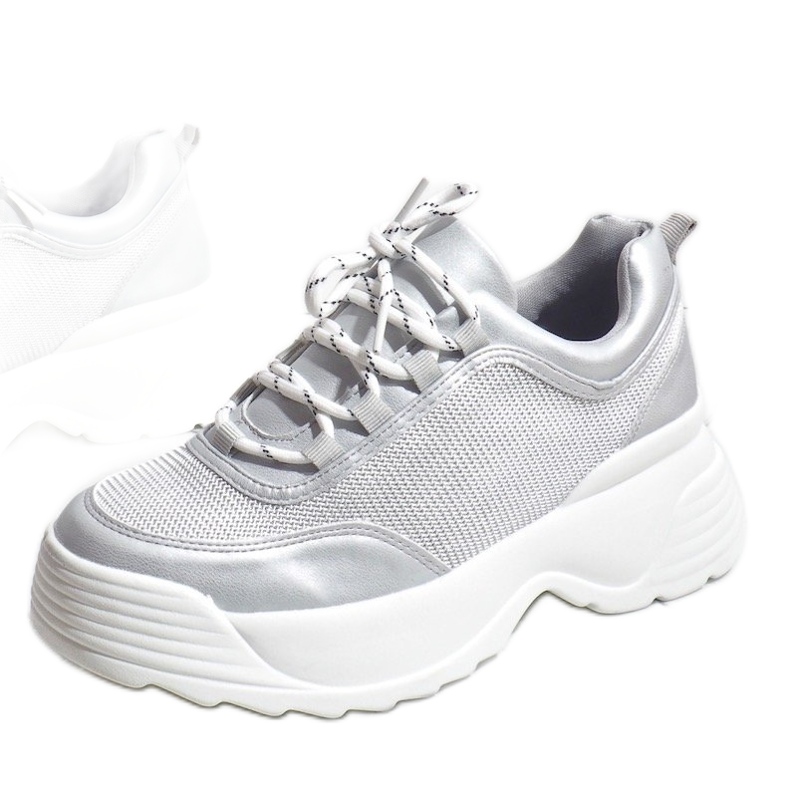 Gray sports sneakers 7923-PS grey