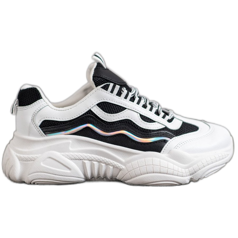 SHELOVET Sneakers On The Platform white black