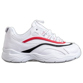 SHELOVET Classic white sneakers