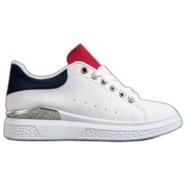 SHELOVET Sneakers On The Platform With Eco Leather white