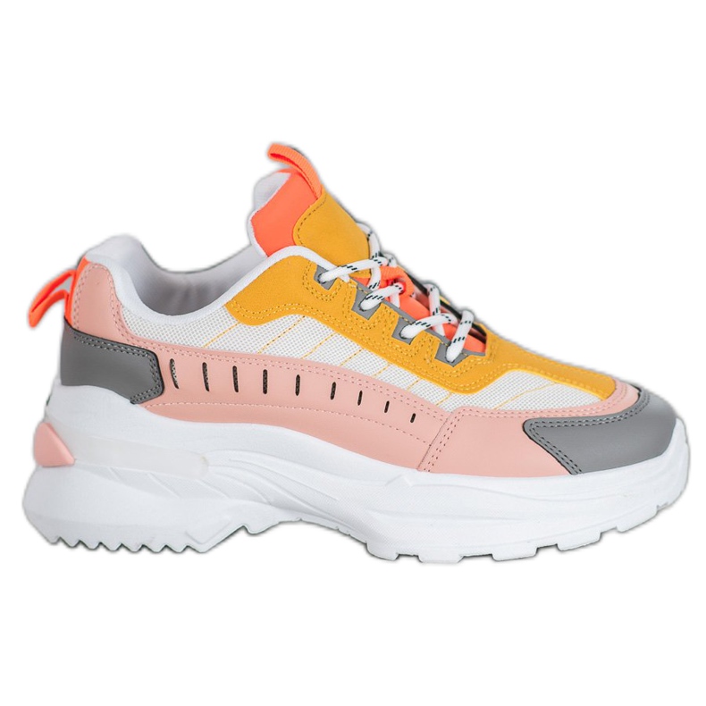 SHELOVET Fashionable Shoes On The Platform multicolored
